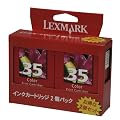 Lexmark TPJPN03 35 �J���[��e�ʃJ�[�g���b�W 2�p�b�N TPJPN03