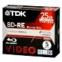 TDK �x�A�^�C�v �^��p�u���[���C�f�B�X�N 25GB �J��Ԃ��^��p(���������^) 5���p�b�N BDV-RE25X5S