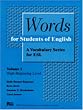Words for Students of English: A Vocabulary Series for Esl (Pitt Series in English As a Second Language)