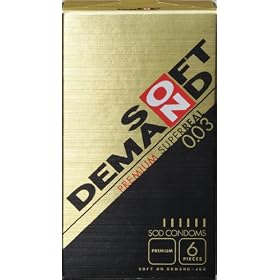 SOFT ON DEMAND CONDOMS (�\�t�g�I���f�}���h �R���h�[��) �v���~�A���X�[�p�[���A�� 0.03 6��