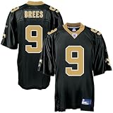  Drew Brees Jersey: Reebok Black Replica #9 New Orleans Saints Jersey