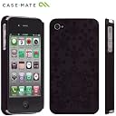 【限定バージョン】 Case-Mate iPhone 4S / 4 ベアリーゼア スリム・ハード ケース デイジー・パターン, ブラック CM016777
