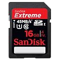 SanDisk �T���f�B�X�N SDHC�J�[�h 16GB�iSD 16GB�j Extreme HD Video 45MB/�b ���s�A���i �C�O�p�b�P�[�W�i