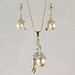 Metallic Gold Plated Gold Plated Fashion Jewellery Set