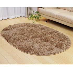 �z�b�g�J�[�y�b�g�Ή� 2�F�̃~�b�N�X�V���M�[���O �w�}�b�V���x �x�[�W�� 130�~185cm�ȉ~ 3935499