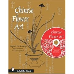 Chinese Flower Art: Line Drawings With Cd