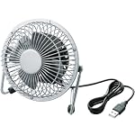 ELECOM USB扇風機 レトロ調 ブラック FAN-U18BK