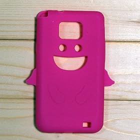 �y�S11�F�zDocomo Samsung Galaxy S2 / SC-02C / i9100��p�P�[�X�@�V���R���P�[�X�@�G���[���̃X�}�C���@�V�g�@�}�[���^   �t���ی�t�B�����t�@(1402-3)