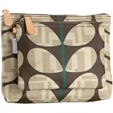 Orla Kiely Two-In-One Cosmetic Wash Bag Set,Chocolate,one size