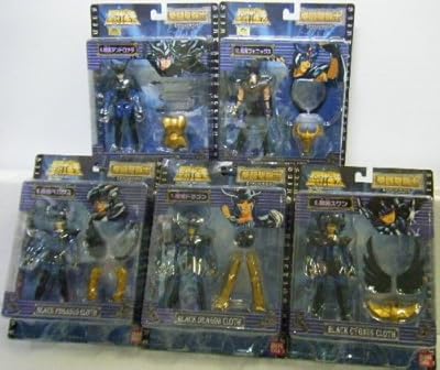 聖闘士星矢 拳闘聖闘士 アクションセイント5体セット (6．暗黒ペガサス、7．暗黒ドラゴン、8．暗黒スワン、9．暗黒アンドロメダ、10．暗黒フェニックス)