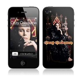 MusicSkins  iPhone 4G �p�t���ی�t�B����  Ozzy Osbourne - Throne  iPhone 4G  MSIP4G0773