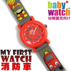  【 ベビーウォッチ / babywatch 】◆ First Watch / ピンポン ( 消防士 ) pin pon（ 子供用 腕時計 フランス Baby Watch Paris ）