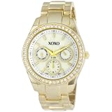 XOXO XO5302A Rhinestone Accent Gold-Tone Bracelet Watch