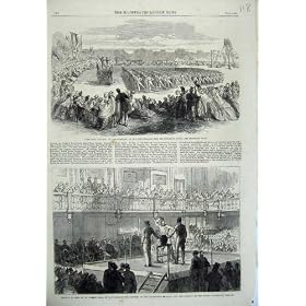 1865 Gymnastic Germans Paris St James Hall Officers War