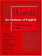 Words for Students of English: A Vocabulary Series for Esl (Pitt Series in English As a Second Language)