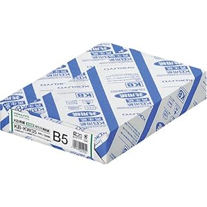 【クリックで詳細表示】コクヨ KB用紙 共用紙 ホワイト再生紙 B5 500枚 KB-KW35