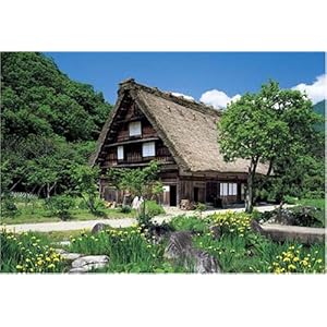 【クリックで詳細表示】パズルの達人 450ピース 新緑の白川郷 08-502