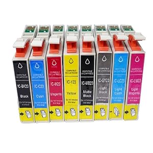 【クリックで詳細表示】≪エプソン ≫ 8色 セット EPSON IC 8 CL 23 IC - BK C M Y LC LM GY MB 23 (8色) 互換 インク カートリッジ