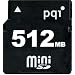 PQI PQI�I���W�i�� miniSD�J�[�h 512MB �i�v�ۏ� 7MB/sec �A�_�v�^�[�t�� [QMSD-512]
