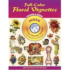 Full-Color Floral Vignettes CD-ROM and Book (Dover Pictorial Archives)