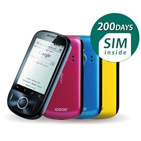 ���{�ʐM IDEOS 200���p�b�P�[�W by b-mobile BM-IDEOS-200D
