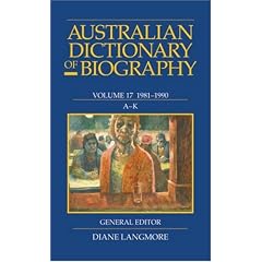 Australian Dictionary of Biography: A-K : 1981-1990