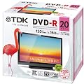 TDK �^��pDVD-R �f�W�^�������^��Ή�(CPRM) 1-16�{�� �C���N�W�F�b�g�v�����^�Ή�(�z���C�g�E���C�h) 20���p�b�N 5mm�P�[�X DR120DPWC20U