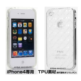 iPhone4 TPU�f�ށ@�P�[�X�@�J�o�[�@�W���P�b�g�@(LS-�N���A�j