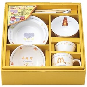 【クリックで詳細表示】NARUMI(ナルミ) みんなでたべよ[日本製こども食器] 幼児セット 強化耐熱磁器 40433-30726