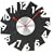 I.D.E.Ainternational Card Wall Clock 掛け時計 黒 LCW030-B 2190185