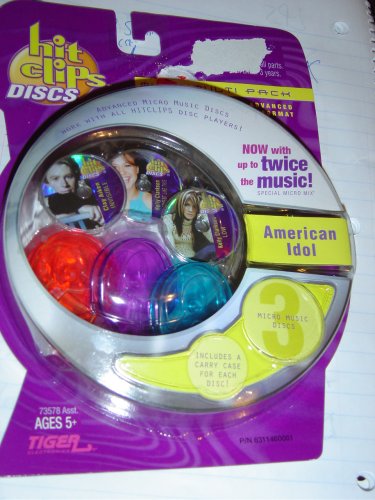  Hit Clips Discs American Idol 3 Micro Music Discs
