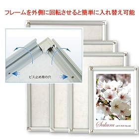 【クリックで詳細表示】アルテ ポップフレーム 画用紙八ッ切 シルバー DR-G31-SV