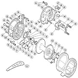  シマノ(SHIMANO) 海魂 4000 パーツ:E形止メ輪2.5(部品No.077) 01373