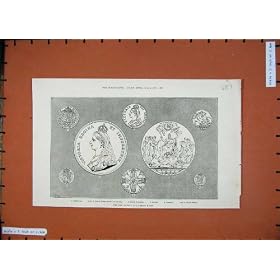 1887 �̉ݕ������̋L�O�Ճ��_�������̎匠�҂� Sixpence