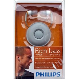 PHILIPS �C���C���[�w�b�h�t�H�� Rich bass �z���C�g SHE9551