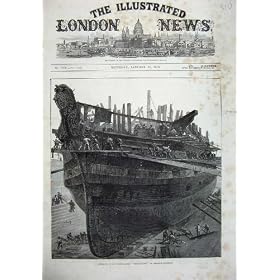 1875 Breaking Hospital Ship Dreadnought Chatham Dock