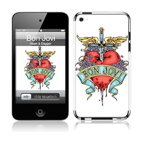 MusicSkins  iPod Touch 4 �p�t���ی�t�B����  Bon Jovi - Heart & Dagger  iPod Touch 4  MSIP4G0128