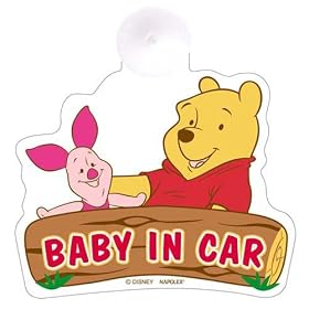 Pooh BABY IN CAR �L���E�o���X�e�b�J�[ PH-132
