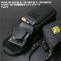 RICOH GR DIGITAL III/GR DIGITAL II/GR DIGITAL/GX200/GX100�p/�c�^�L�������O�P�[�X/Type-B(�o���X�e�B�b�N�i�C������/�u���b�N)