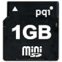 PQI QMSD-1G miniSD�������J�[�h 1GB �i�v�ۏ�