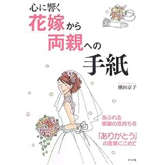心に響く花嫁から両親への手紙