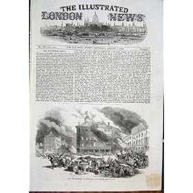 Fire Montreal Dalhouse Square Hay'S House Print 1852