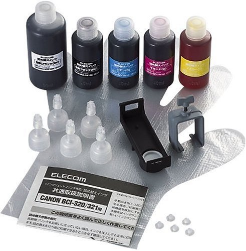 ELECOM �l�ւ��C���N/�L���m��/BCI-321�E320BK�Ή�5�F�Z�b�g(5��) THC-MP630SET �G���R�� (20���̊��z) 2,375