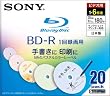 SONY ���{�� �r�f�I�pBD-R �ǋL�^ �Ж�1�w25GB 6�{�� �p�X�e���J���[ 20��P 20BNR1VBCS6