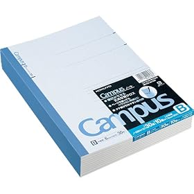 KOKUYO �m-3BN10 �L�����p�X�m�[�g6��(�Z�~B5)B�r30��10���g