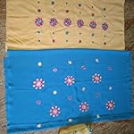 Blue Georgette Dress Material With Dupatta