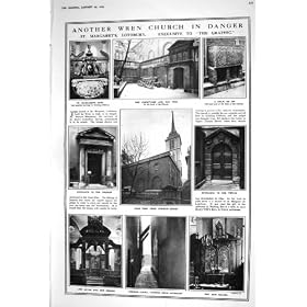 1923 �N�̃~�\�T�U�C���� St. Margarets Lothbury �̃g�i�J�C�̐�̃L�j�[�l�̃L�i�m�L��
