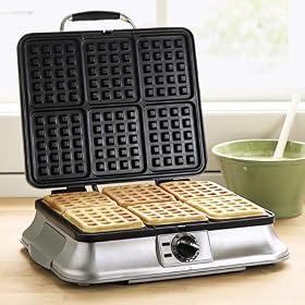�N�C�W�i�[�g�@���b�t�����[�J�[�U���� Cuisinart WAF-6 Traditional-Style 6-Slice Waffle Iron, Brushed Stainless Steel