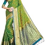 Multi Kanjivaram art silk Saree With blouse piece