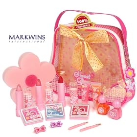 �X�E�B�[�g �t�����[�Y �r��-�e�B-���C�N�A�b�v�o�b�O  MARKWINS SWEET FLOWERS BEAUTY MAKE UP BAG